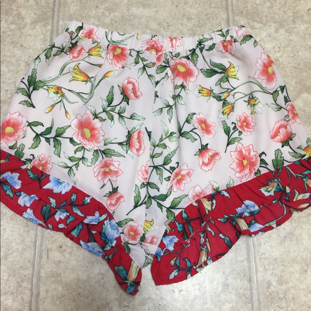 NWT Boho Floral Boutique Shorts